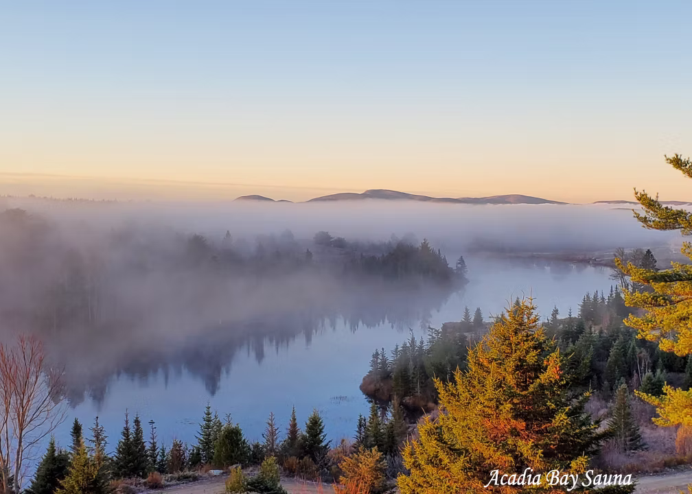 Maine Lake background
